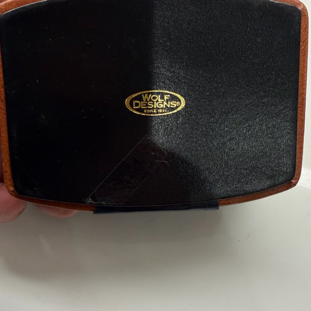WOLF Black and Brown Leather Case - Picture 8 of 9
